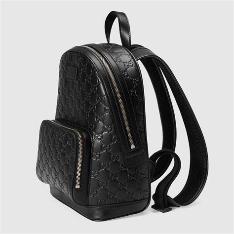 gucci signature backpack.